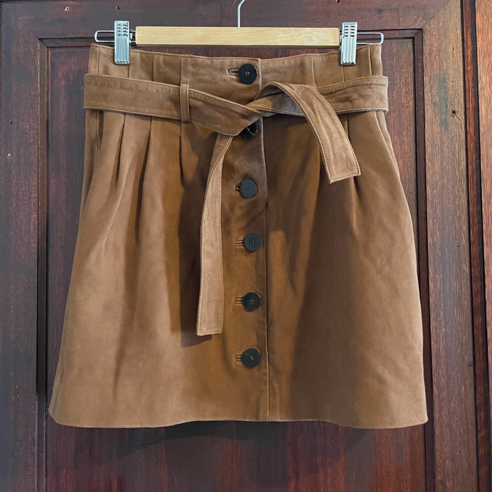 Sezane Suede Skirt